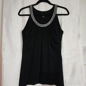 Black sleeve less blouse